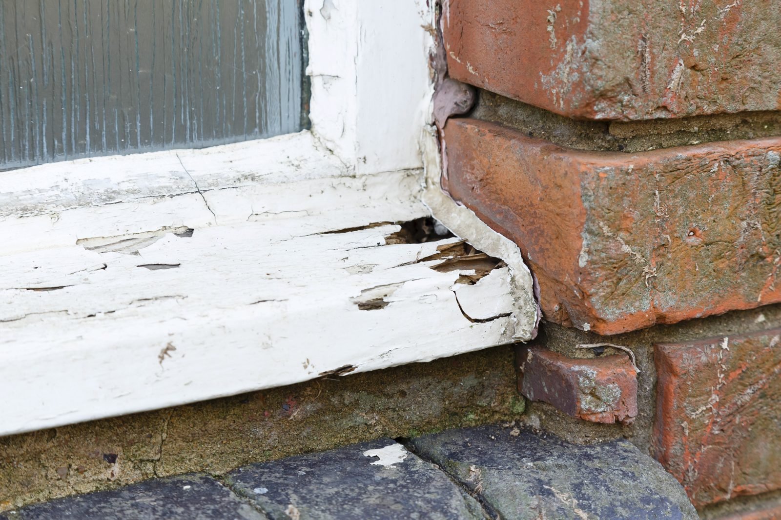 Building defect close-up